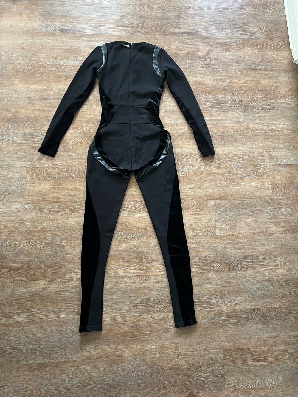 Manière De Voir Black Sculpted Long-Sleeve Jumpsuit | Size UK 8 US 4 - Picture 15 of 16